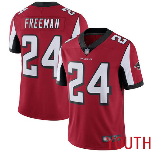 Atlanta Falcons Limited Red Youth Devonta Freeman Home Jersey NFL Football 24 Vapor Untouchable